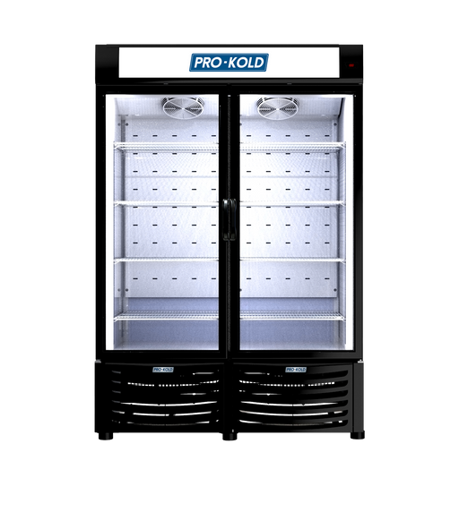 Pro-kold DURF 32W Two Door Display Freezer - Top Restaurant Supplies