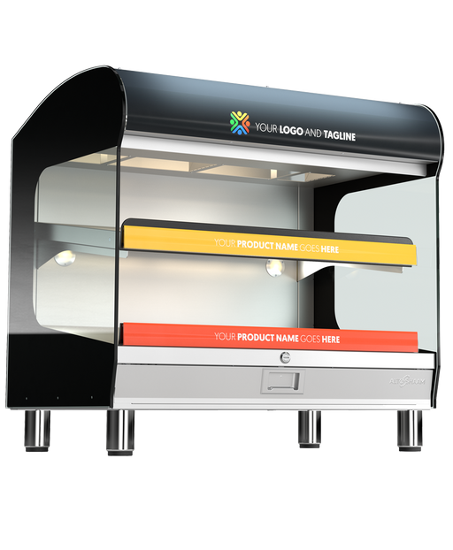 HSM-36-2S-CT Countertop Heated Shelf Merchandiser Empty