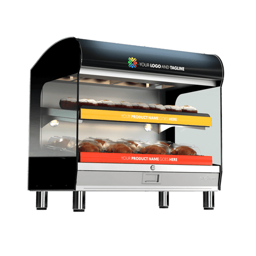 HSM-36-2S-CT Countertop Heated Shelf Merchandiser Empty