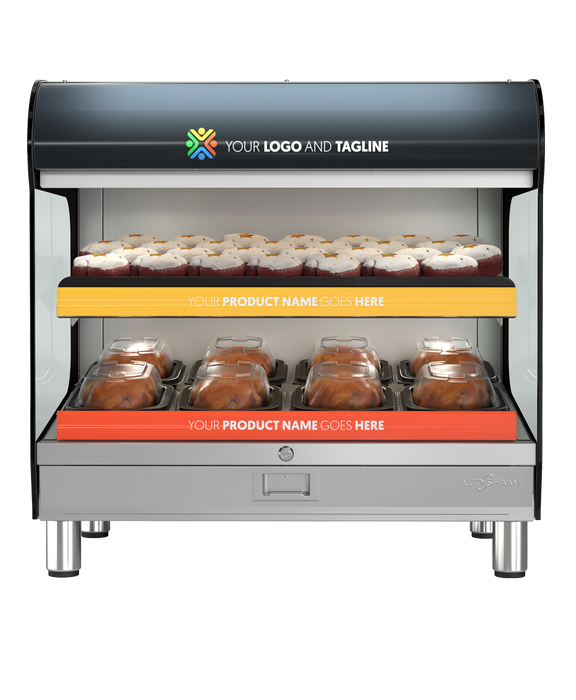 HSM-36-2S-CT Countertop Heated Shelf Merchandiser Empty