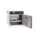300-S Halo Heat Low Temp Holding Cabinet with door open holding food