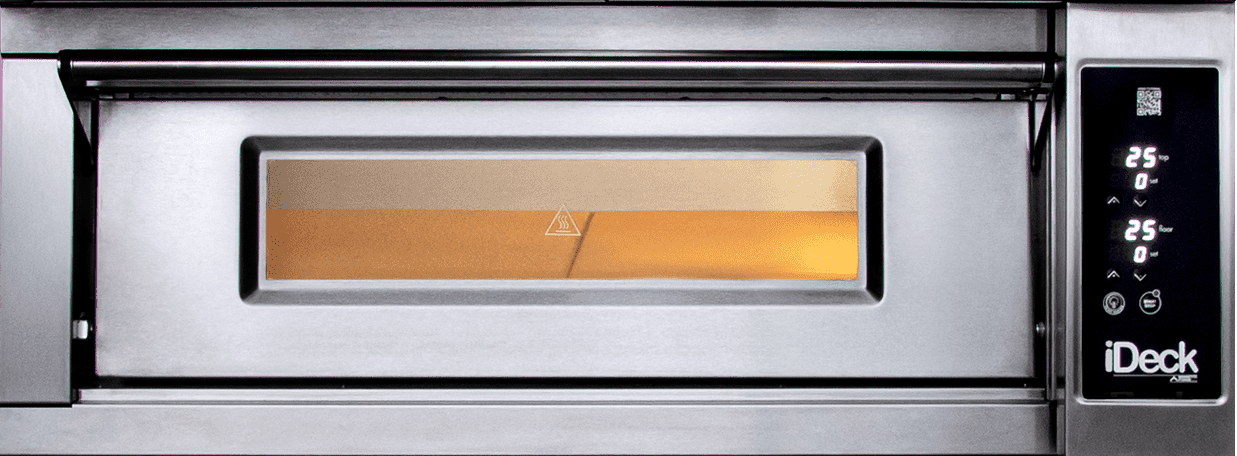 AMPTO ID-M 72.42 iDeck Digital Control Electric Pizza Oven 28-1/3" x 16-1/2" x 5-1/2" chamber (Internal) . 1 Deck. 230/60/3ph (Copy)
