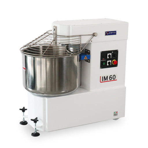 AMPTO iM60DUS Spiral Mixer 132 lbs Dough. 85 lbs Flour. 80 Lts bowl. Fixed Head. 220/60/3 - 2 Speeds. ETL. NSF - Top Restaurant Supplies