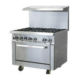 IKON IR-6-36CO RANGES WITH BUILT-IN CONVECTION OVEN - Top Restaurant Supplies