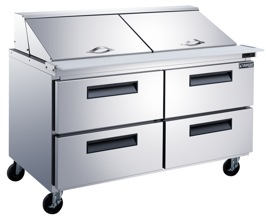 DSP60-24M-D4 4-Drawer Mega Top Commercial Food Prep Table Refrigerator | DSP60-24M-D4 - Call for pricing