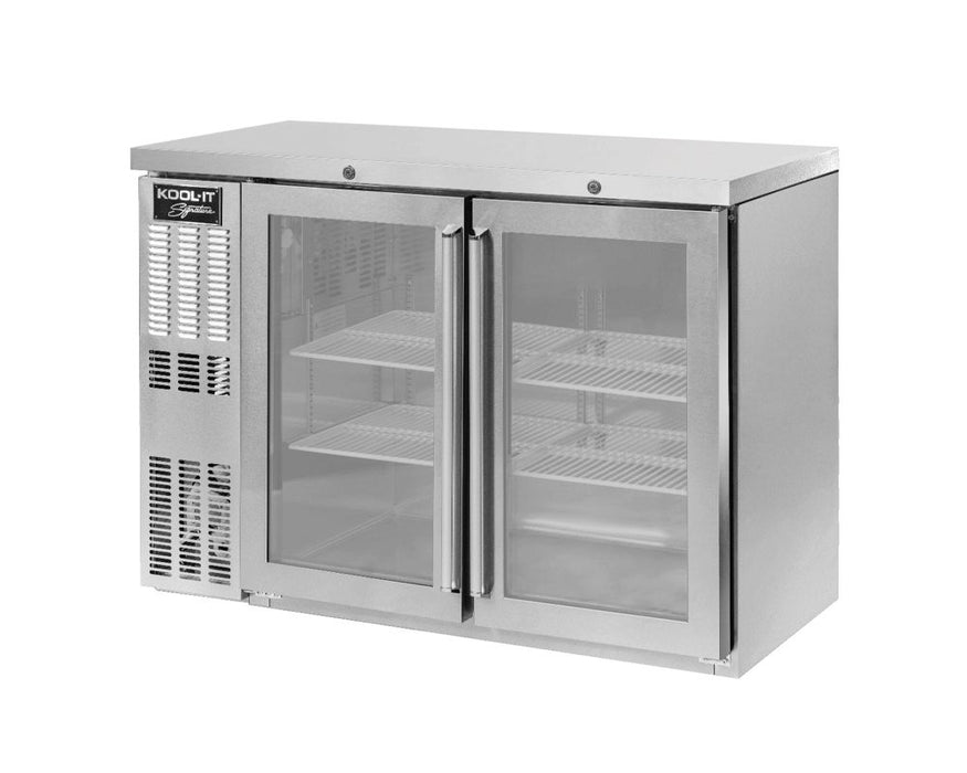 KOOL-IT SIGNATURE KNB-48-2SG BACK BAR S/S 48IN - Top Restaurant Supplies