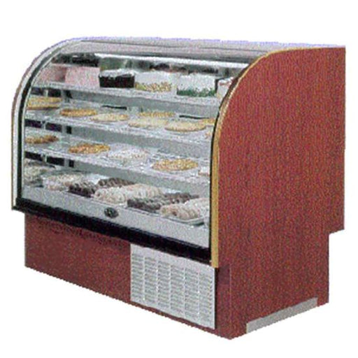 Marc Refrigeration LUBCR-48 S/C Self Contained 49" Refrigerated Bakery Display Case, Curved - Top Restaurant Supplies