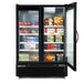 Maxx Cold MXGDM-50FBHC 54” Glass Door Merchandiser Freezer, Large Storage Capacity, Double Door - Top Restaurant Supplies