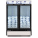 Maxx Cold MXM2-48FHC-ICE 54” Glass Door Ice Merchandiser Freezer, 48 Cu. Ft. Storage, Double Door - Top Restaurant Supplies