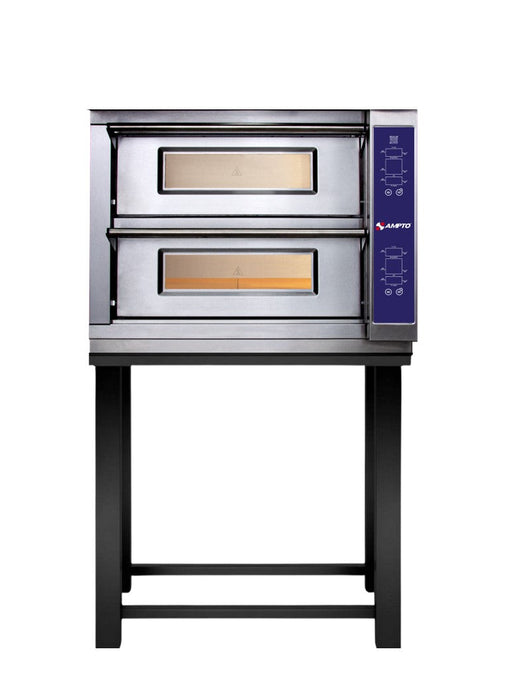 AMPTO PZA-8US AMPTO Electric Pizza oven double deck 8 pizza capacity  (12''). ETL.