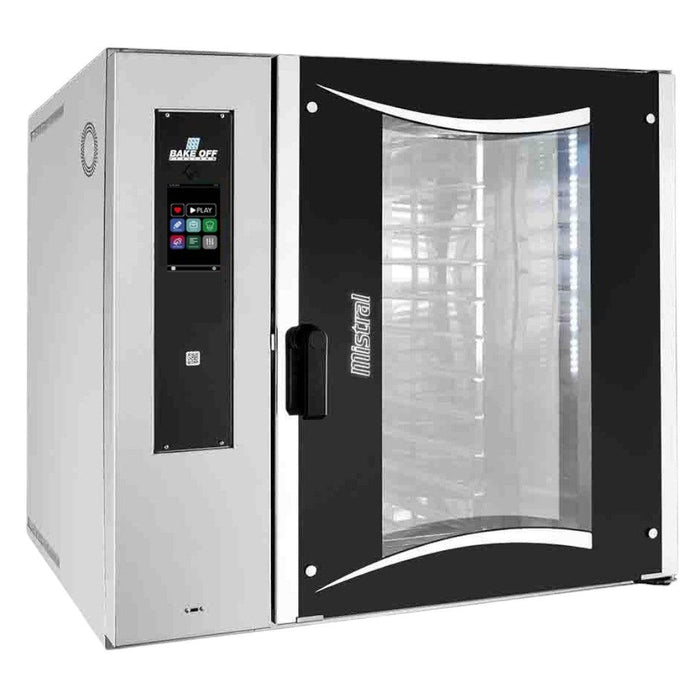 AMPTO Rotorbake E2 - Mini Rotating oven with steam injection, electric, boiler-free, 10 trays full size 18” x 26”
