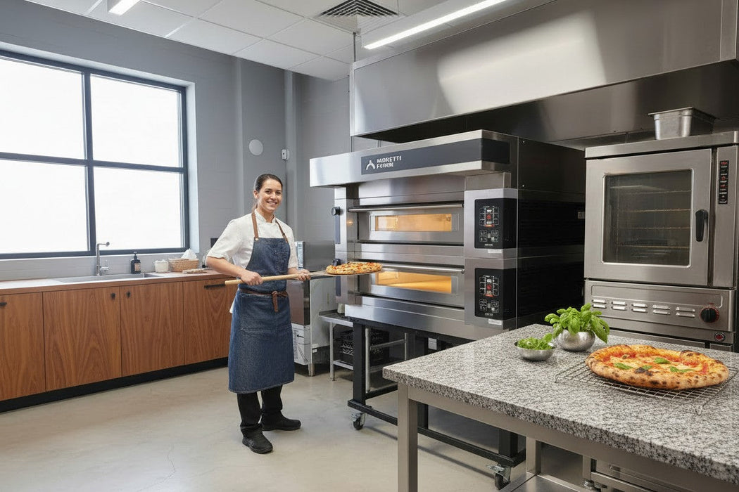 AMPTO S125E3 - Serie S modular Electric Pizza oven 48-3/4"x49-1/2"x6-1/4" (Chamber)