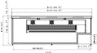 Valpro VPB95 95″ Horizontal Bottle Cooler - Three Lids - Top Restaurant Supplies
