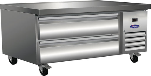 Valpro VPCB-50 Refrigerated Chef Base 50″, 2 Drawer Stainless Steel Base 6.5 cu. ft. - Top Restaurant Supplies