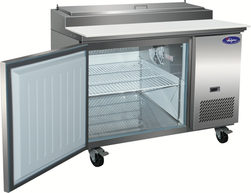 Valpro VPP47-HC Pizza Counter 47″ One Door Pizza Prep Table Refrigerator - Top Restaurant Supplies