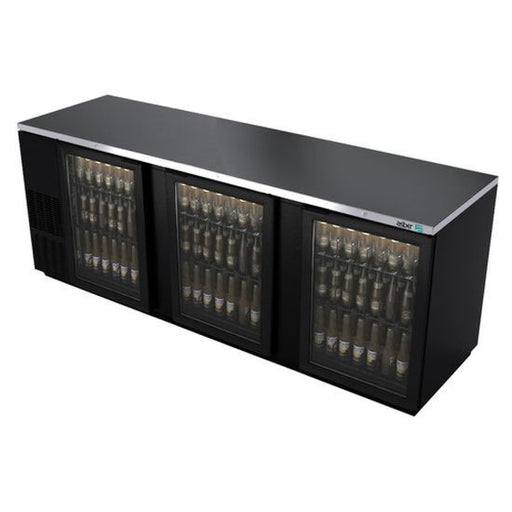 Asber ABBC-94G 96" Glass Door Back Bar Cooler - Top Restaurant Supplies