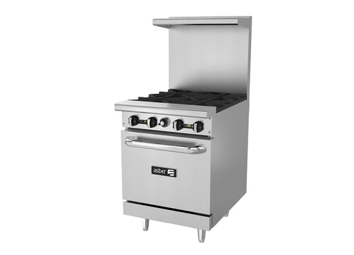 ASBER AER-G24-24 H 24" Restaurant Range w/ Griddle and Oven Gas - Top Restaurant Supplies