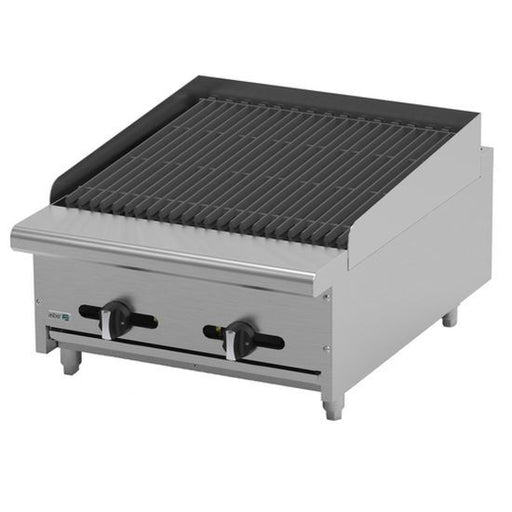Asber AERB-24 24" 4 Burner Countertop Gas Radiant Broiler - 64,000 BTU - Top Restaurant Supplies