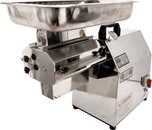 AMERICAN EAGLE AE-GMC22N - 1.5HP High Volume Commercial Electric Meat Cutter Kit, 1" Output, Stainless Steel - TOP RESTAURANT SUPPLIES
