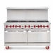 American Range AR-48G-2B-CL-SBR 60" Natural Gas 2 Burner 48" Griddle Convection Oven and Storage Base, 174000 BTU - Top Restaurant Supplies - Convection Oven - American Range
