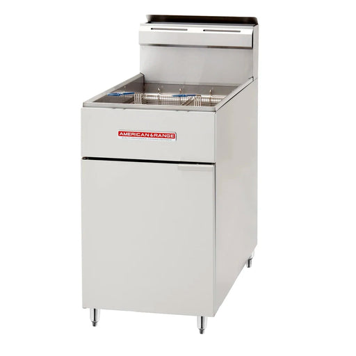 American Range AF-75 Gas Fryer - (1) 80 lb Vat, Floor Model, Natural Gas - Top Restaurant Supplies - Gas Fryer - American Range