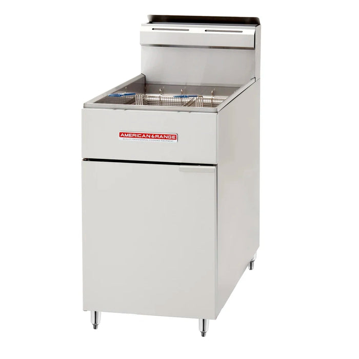 American Range AF-75 Gas Fryer - (1) 80 lb Vat, Floor Model, Natural Gas - Top Restaurant Supplies - Gas Fryer - American Range