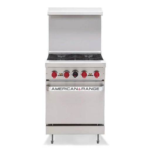 American Range AR-4-NV 24" 4 Buner Gas Range w/ Innovection Oven, Liquid Propane - Top Restaurant Supplies - Gas Ranges with Oven - American Range