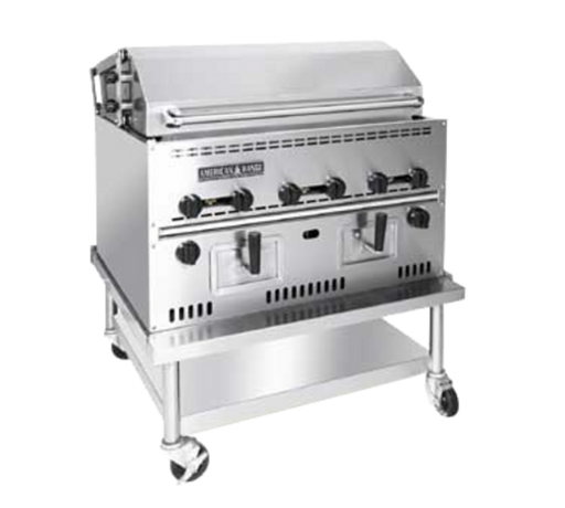 American Range ARWCS-36 36" W Stainless Steel Countertop Natural Gas Wood Chip Smoker - 90,000 BTU - Top Restaurant Supplies - Grills - American Range