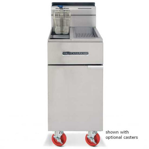 American Range AF25-DS-LP Heavy-Duty Restaurant Fryer with Built-In Dump Station - Liquid Propane Gas - 80,,000 BTU - 80,000 BTU - Top Restaurant Supplies - Liquid Propane Fryer - American Range