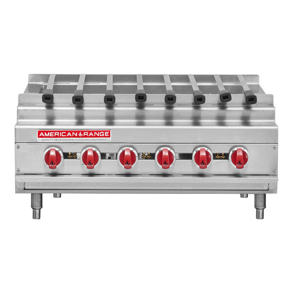 American Range ARKB-60 10-Burner Liquid Propane Kebab Broiler - 300,000 BTU - Top Restaurant Supplies - Manual Griddle - Liquid Propane - American Range