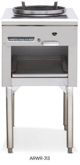 American Range ARWR-J16-LP 18" Heavy-Duty Jet Wok Range with 16" Ring - Liquid Propane Gas 125,000 BTU - Top Restaurant Supplies - Manual Griddle - Liquid Propane - American Range