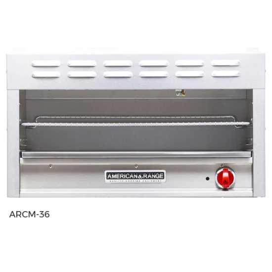 American Range ARCM-72-NG 72" Infrared Cheese Melter Broiler - Natural Gas - 70,000 BTU - Top Restaurant Supplies - Natural Gas Charbroiler - American Range