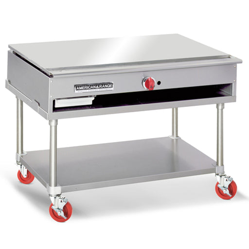 American Range ARTY-48-NG 48" W Natural Gas Stainless Steel Culinary Series Teppan-Yaki Japanese Style Griddle - 30,000 BTU - Top Restaurant Supplies - Natural Gas Griddle - American Range