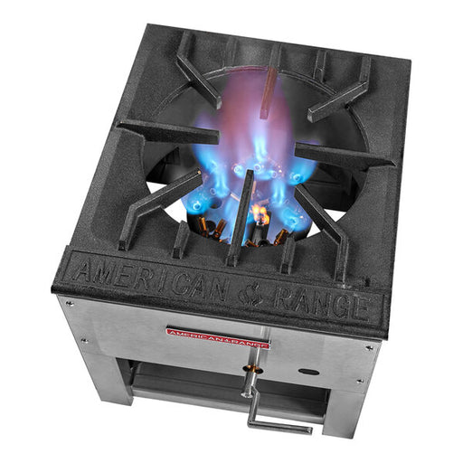American Range ARSP-J-2 Liquid Propane 2-Burner Stock Pot Stove with Jet Burners - 250,000 BTU - Top Restaurant Supplies - Stock Pot Range - Gas - American Range