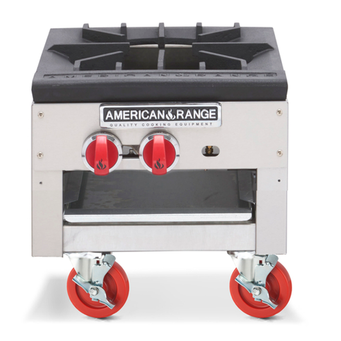 American Range SPSH-18-2 18" W Natural Gas 2 Burners Stock Pot Range - 180,000 BTU - Top Restaurant Supplies - Stock Pot Range - Gas - American Range