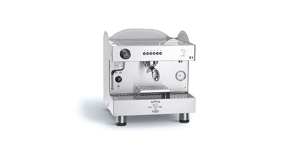 Ampto B2016DE1IS7 Bezzera 22" Professional 1-Group Fully-Automatic Stainless Steel Espresso Machine