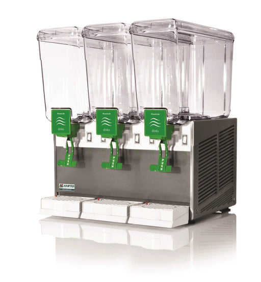 Ampto C1316 Beverage Dispenser With 3 Tanks, 2.4 Gallons Each, Made In Italy - Top Restaurant Supplies