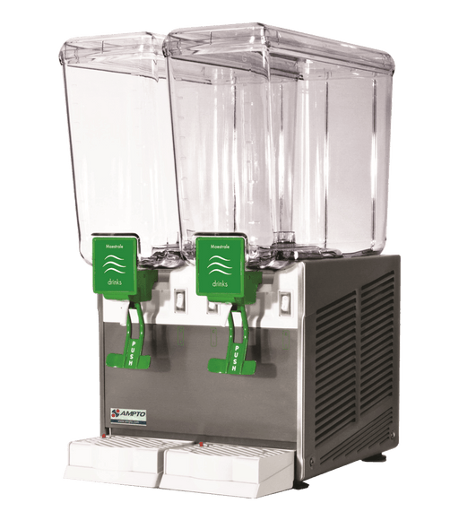 Ampto D1256, Beverage Dispenser With 2 Tanks, 5 Gallons Each, Made In Italy - Top Restaurant Supplies