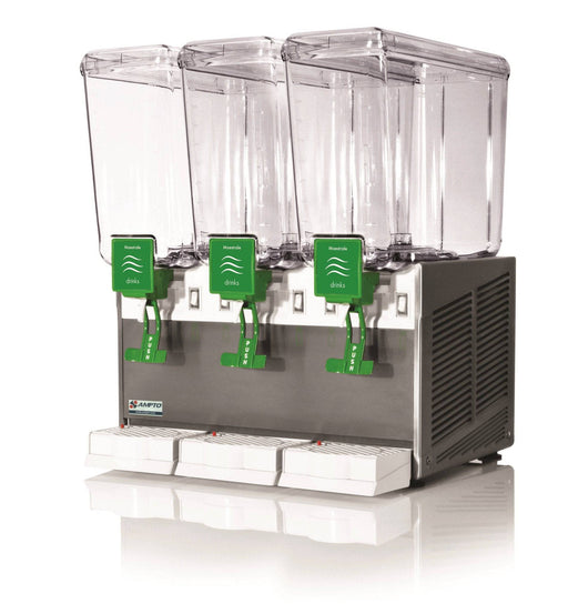 Ampto D1316 Beverage Dispenser With 3 Tanks, 5 Gallons Each, Made In Italy - Top Restaurant Supplies