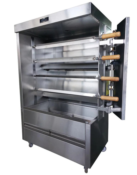 Metal Supreme FRG4VE Chicken Rotisserie - 20 Chickens - Gas - Top Restaurant Supplies