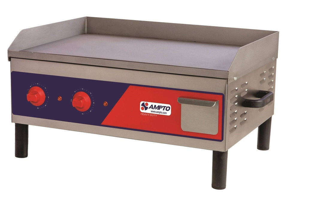 Ampto GR3E Electric Countertop Griddle 25'' - Top Restaurant Supplies