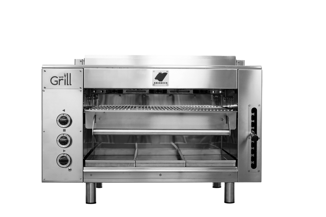 AMPTO ABERDEEN-G - Gas Over fire Broiler Aberbeen 3 infrared burner - Top Restaurant Supplies
