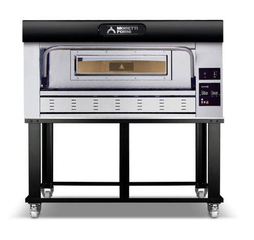 AMPTO P110G A1X Gas Pizza Oven P110G  44'' x 29'' x 7'' (Chamber) - 1 Deck - Top Restaurant Supplies