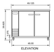 Arctic Air ABB48 49" Two Door Solid Back Bar Refrigerator, 12.5 Cu. Ft. - Top Restaurant Supplies