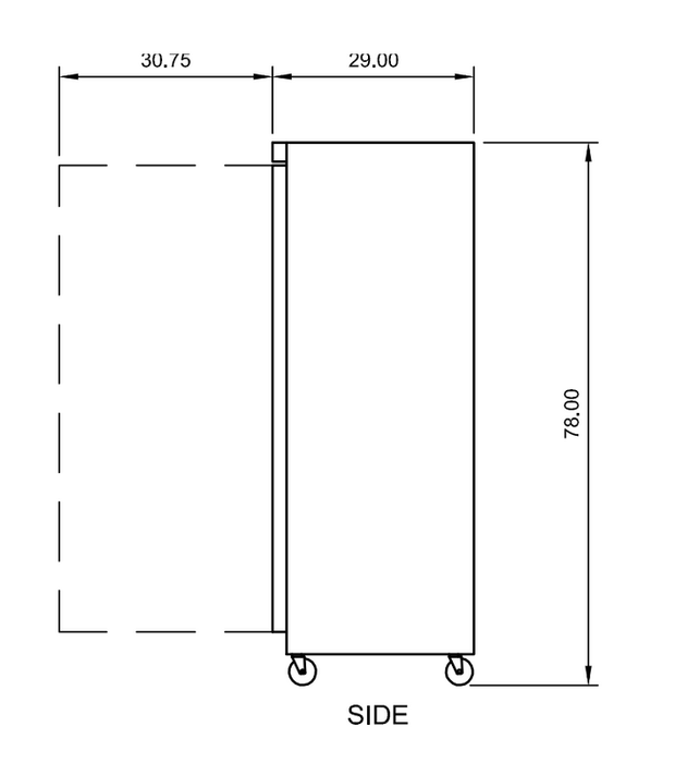 Arctic Air AWF25 30.75" One White Solid Door Reach-In Freezer, 25 Cu. Ft. - Top Restaurant Supplies