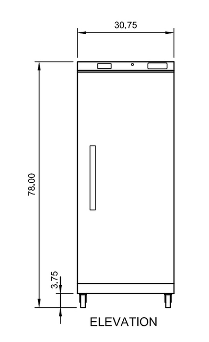 Arctic Air AWR25 30.75" One Door White Reach-In Refrigerator 25 Cu. Ft. - Top Restaurant Supplies