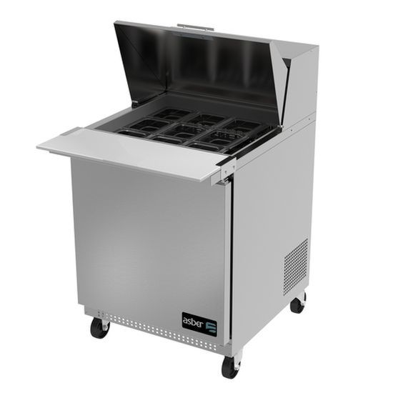 Asber APTM-27-12 27" Mega Top Sandwich/Salad Prep Table - Top Restaurant Supplies