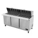 Asber APTM-72-30 72" Three Door Mega Top Sandwich/Salad Prep Table - Top Restaurant Supplies