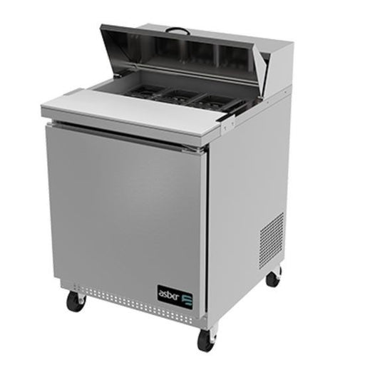 Asber APTS-27-8 27" Sandwich/Salad Top Prep Table - Top Restaurant Supplies