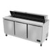 Asber APTS-72-18 72" Three Door Sandwich/Salad Top Prep Table - Top Restaurant Supplies